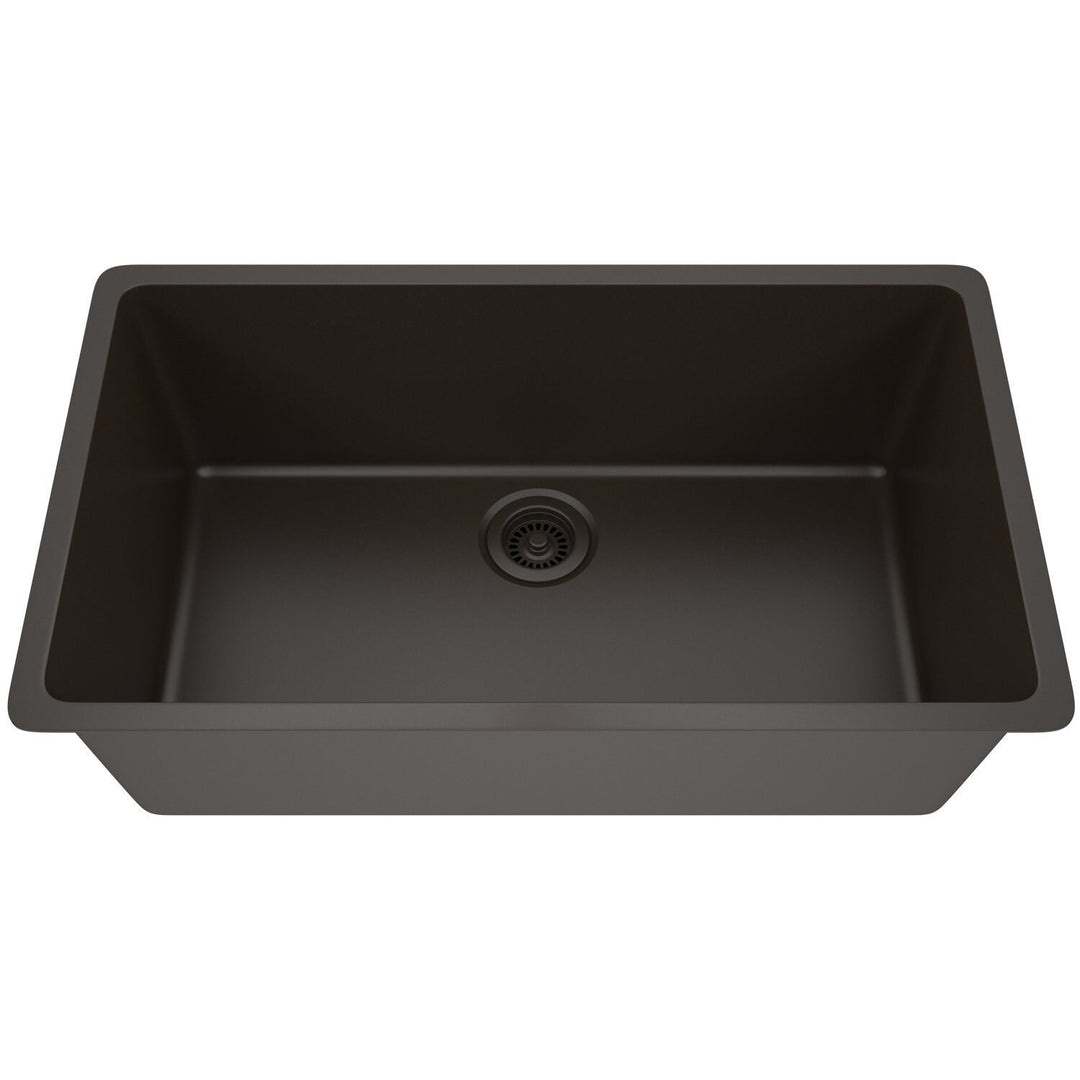 Drop-In Quartz 32 Inch Single Bowl Kitchen Sink Kit - 32"X19"