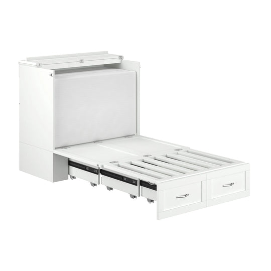 Hamilton Murphy Bed Chest with Mattress and Storage Drawer