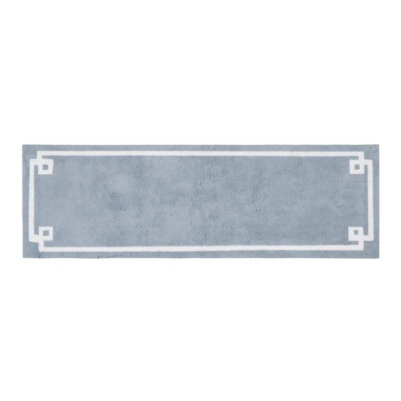 Evan 100% Cotton Tufted Bath Rug with Non-Slip Backing