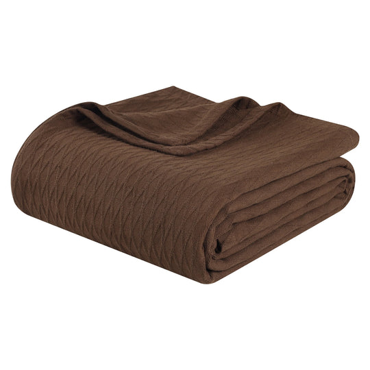 Diamond Weave All-Season Bedding Cotton Blanket