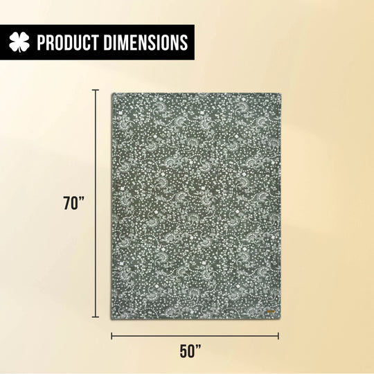 Lucky Clovers Plush Throw Blankets