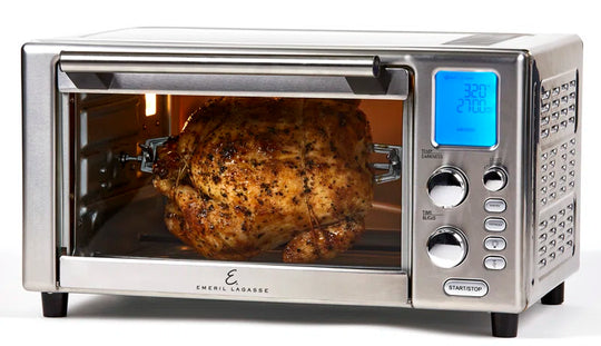 Everyday 360 Stainless Steel Air Fryer, 360° Quick Cook Technology, XL Capacity, 9-In-1, 12 Pre-Set Cooking Functions Including Bake, Rotisserie, Broil, Pizza, Slow Cook, Toaster