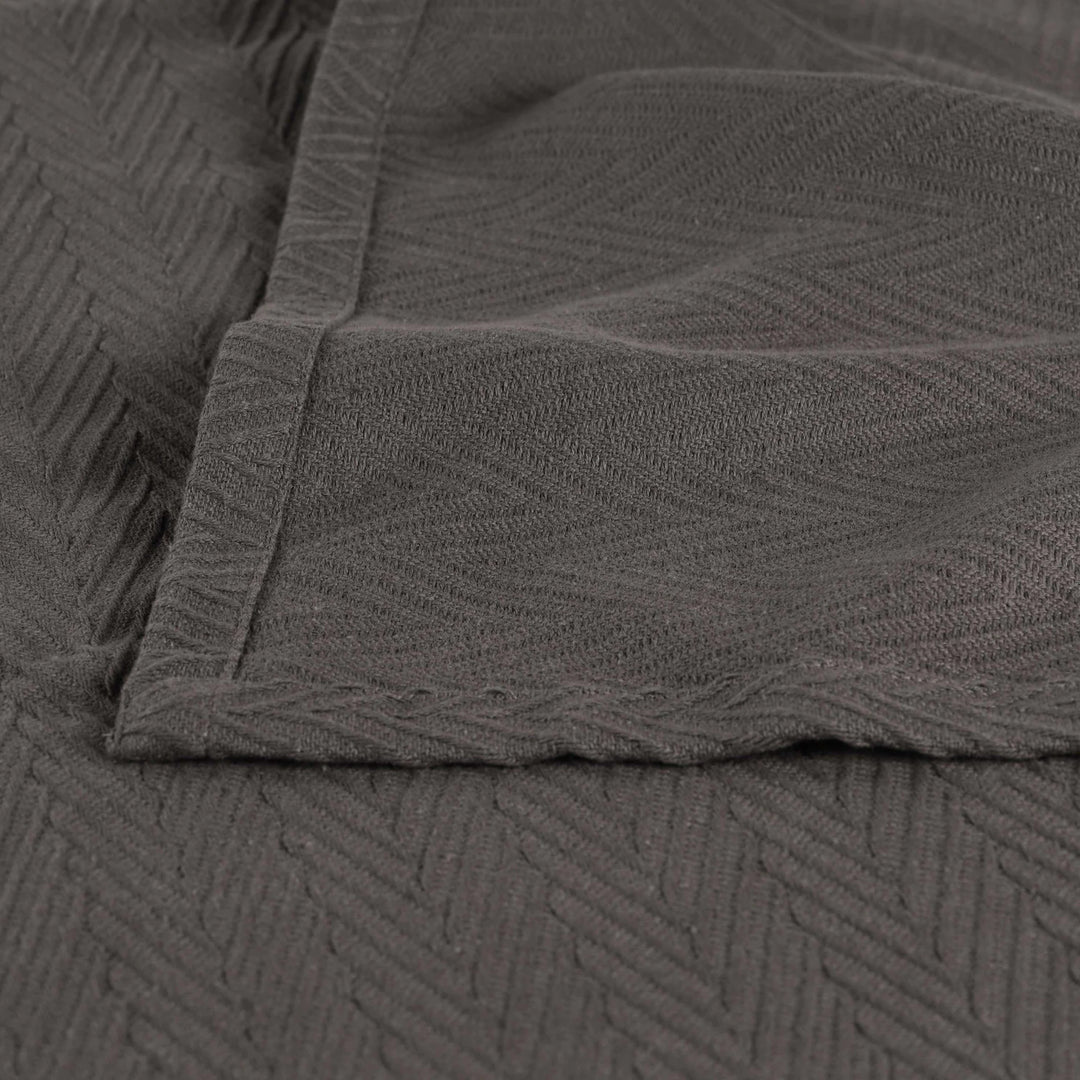 Metro Zig-Zag Chevron All-Season Bedding Cotton Blanket