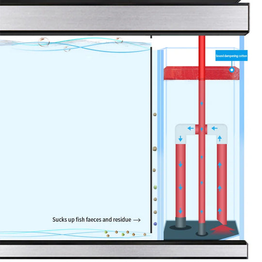 Black Large Minimalist Rectangular Aquarium Tank