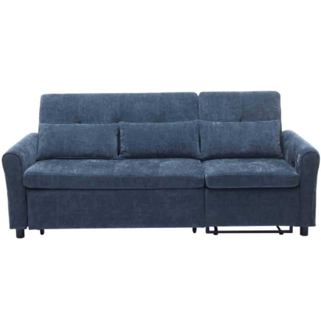 2-In-1 Sofa with Pull-Out Sleeper & Reversible Recliner by