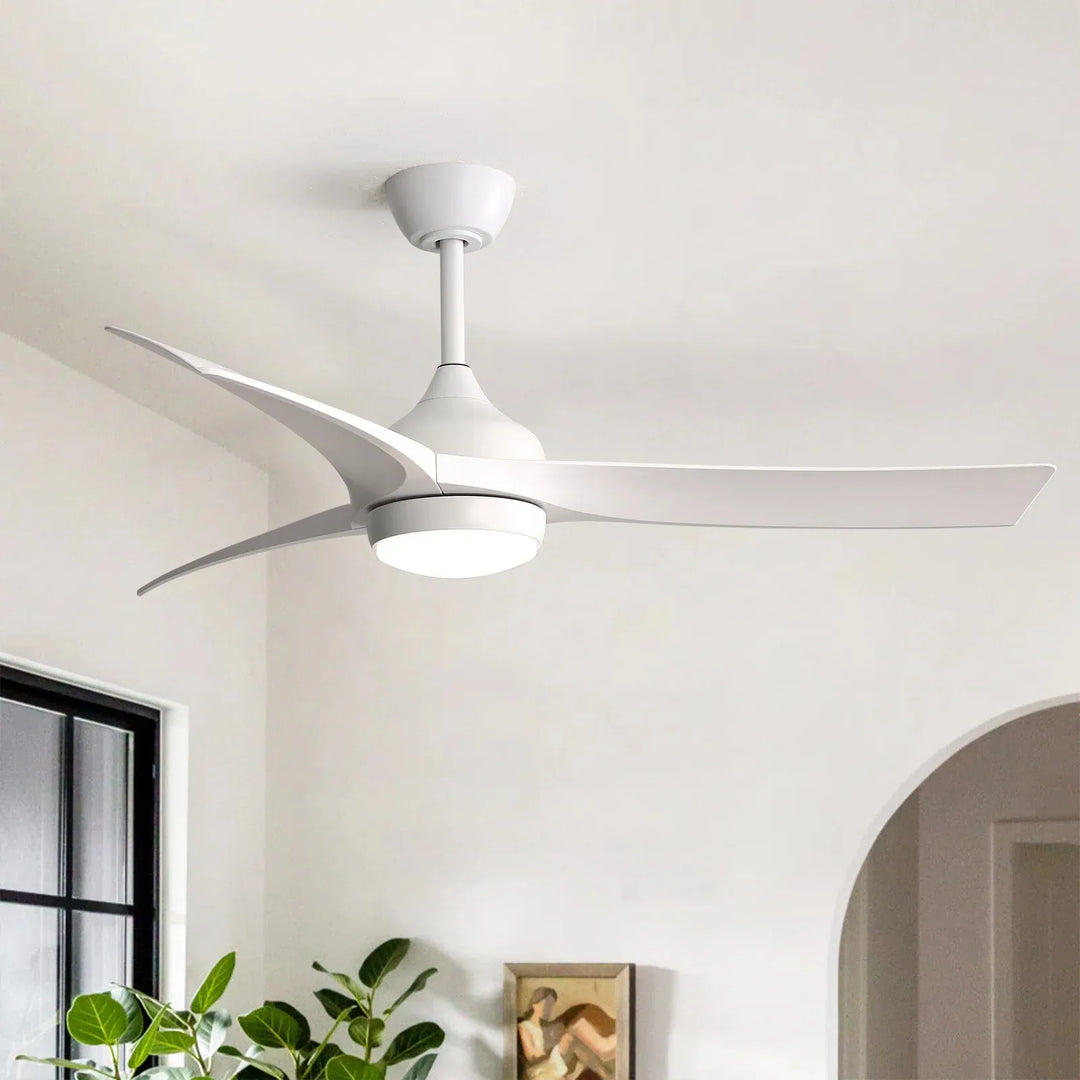 Sofucor 52/60 Inch Ceiling Fan with Integrated LED Light and Remote Control Quiet DC Motor
