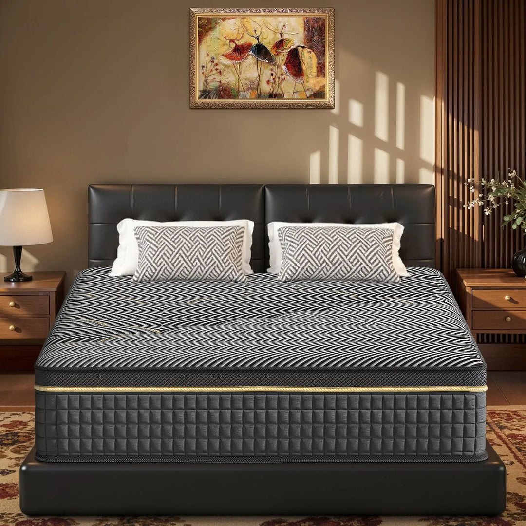 12-Inch Hybrid Mattress with Memory Foam Comfort & Individually Wrapped Coils