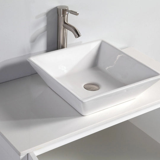 96-Inch Double Sink Bathroom Vanity Set with Engineered Marble Top and Free Mirror - 96 X 18.5 X 36 Inches