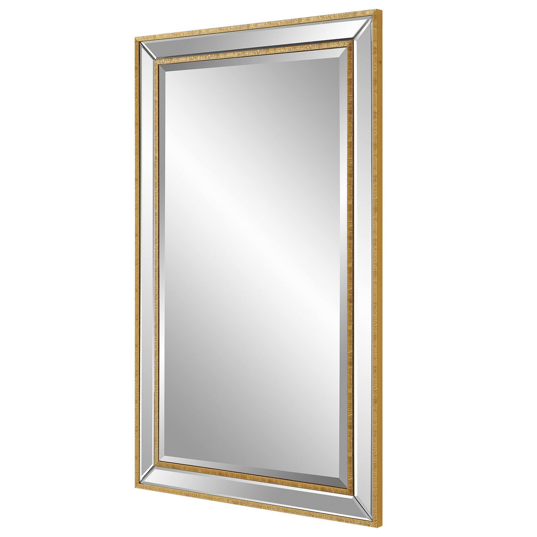 24 X 40 In. Gold Rectangular Mirror - 24" W X 40" H X 1" D
