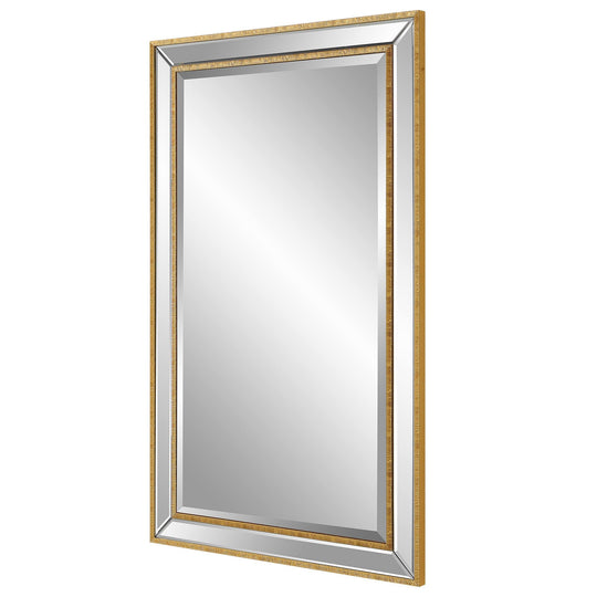 24 X 40 In. Gold Rectangular Mirror - 24" W X 40" H X 1" D