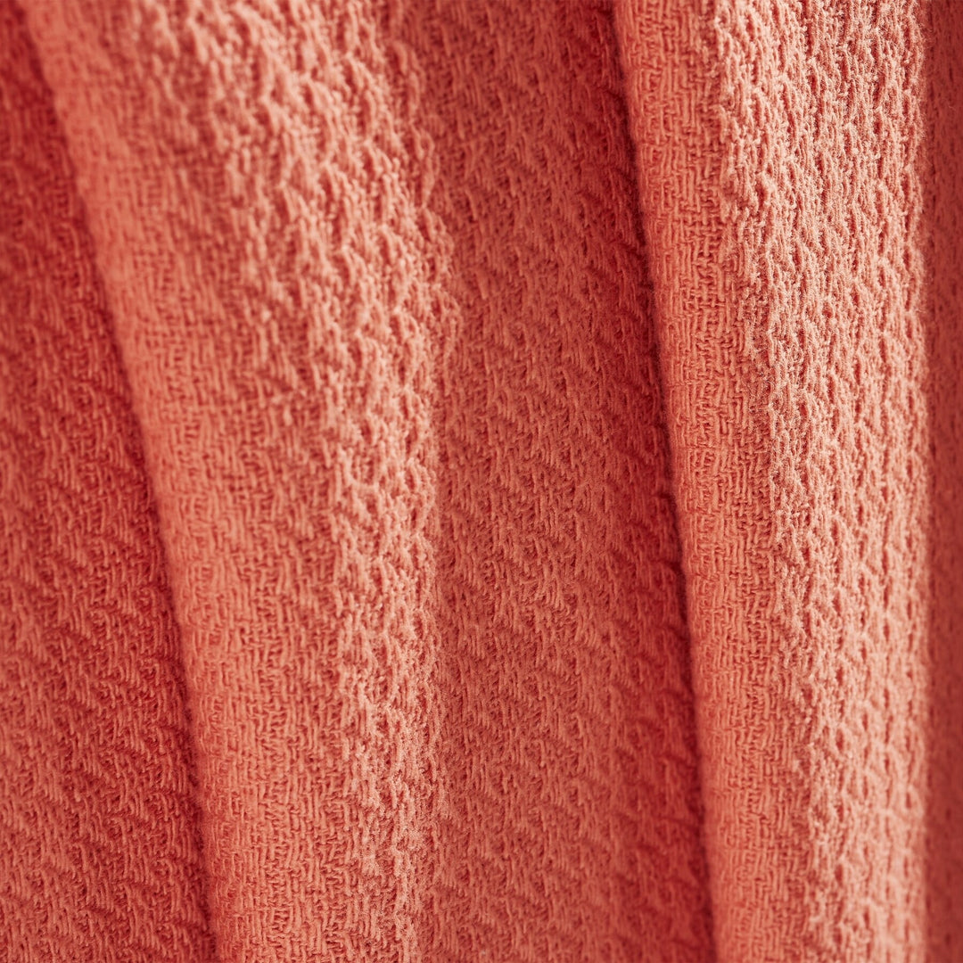 Waffle Weave Honeycomb Knit Soft Cotton Blanket