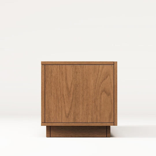 86.6" Modern Walnut TV Stand with Grille Doors & Storage for 90" Tvs - 86.6"Wx15.9"Dx17.5"H