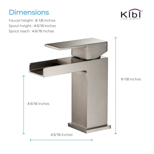 Waterfall Single Handle Bathroom Faucet