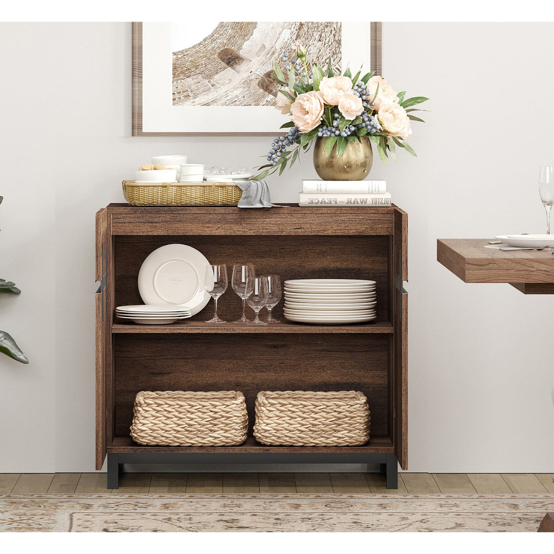Modern TV Stand for Tvs up to 120 Inches, 4-In-1 Media Console with 6 Drawers and Adjustable Shelves, Entertainment Center