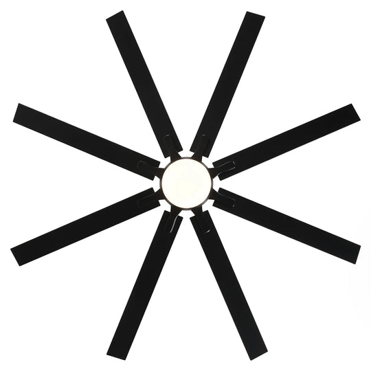 65-Inch Modern Reversible Dimmable Large Ceiling Fan with Light and Remote