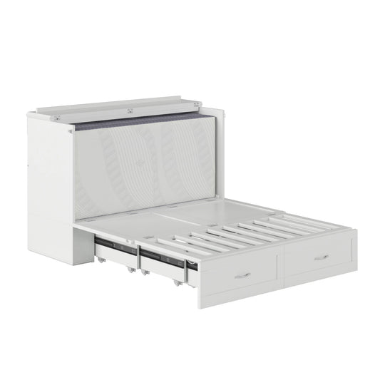 Hamilton Murphy Bed Chest with Mattress and Storage Drawer