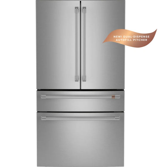 ENERGY STAR 23.2 Cu. Ft. Smart Counter-Depth 4-Door French-Door Refrigerator with Dual-Dispense Autofill Pitcher