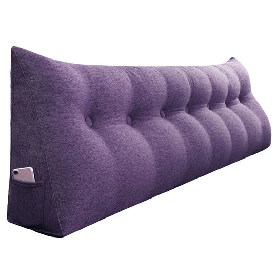 Bed Rest Wedge Reading Pillow Headboard Back Support Cushion