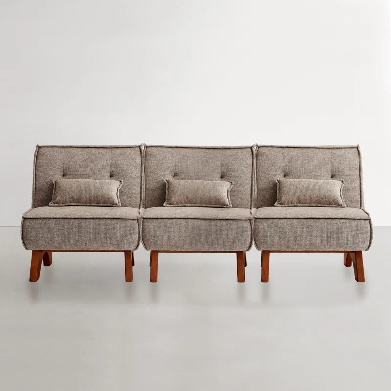 90''W Upholstered Spacious 3 Seat Sofa Will Pillow