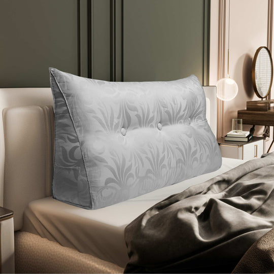 Bed Rest Wedge Reading Pillow Headboard Back Support Cushion