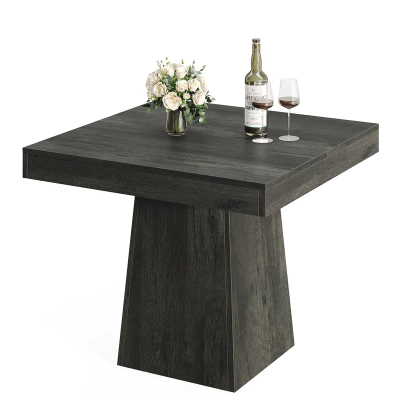31.5 Inch Square Dining Table, Wood Kitchen Table Small Dinner Table Farmhouse Dining Room Table