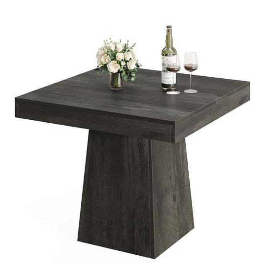 31.5 Inch Square Dining Table, Wood Kitchen Table Small Dinner Table Farmhouse Dining Room Table