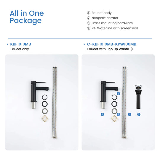 Luxury Single Hole Bathroom Faucet