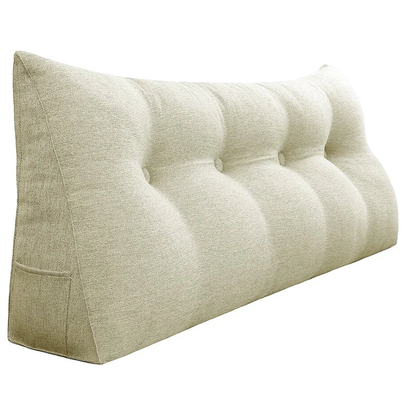 Bed Rest Wedge Reading Pillow Headboard Back Support Cushion