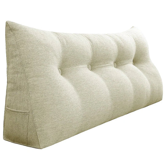 Bed Rest Wedge Reading Pillow Headboard Back Support Cushion