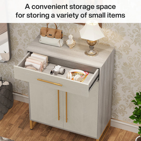 20-Pair Shoe Storage Cabinet with Drawer for Entryway - 31.5"L X 15.75"W X 39.37"H
