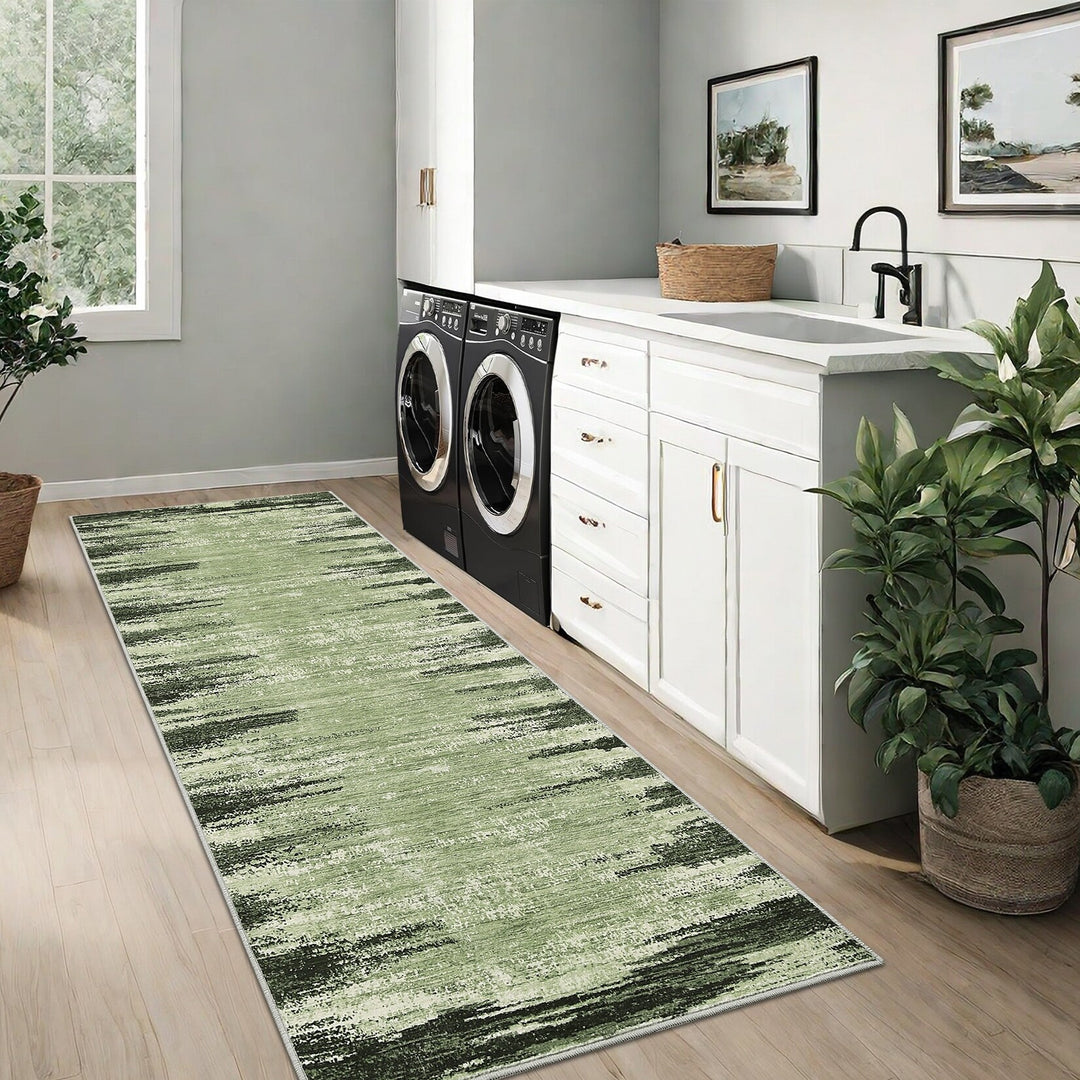 Washable Area Rugs for Living Room Modern Abstract Rug Non Slip Non Shedding Stain Resistant Carpet