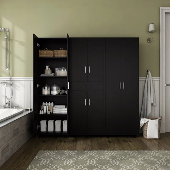 3 Pieces Garage Storage Cabinet System Set