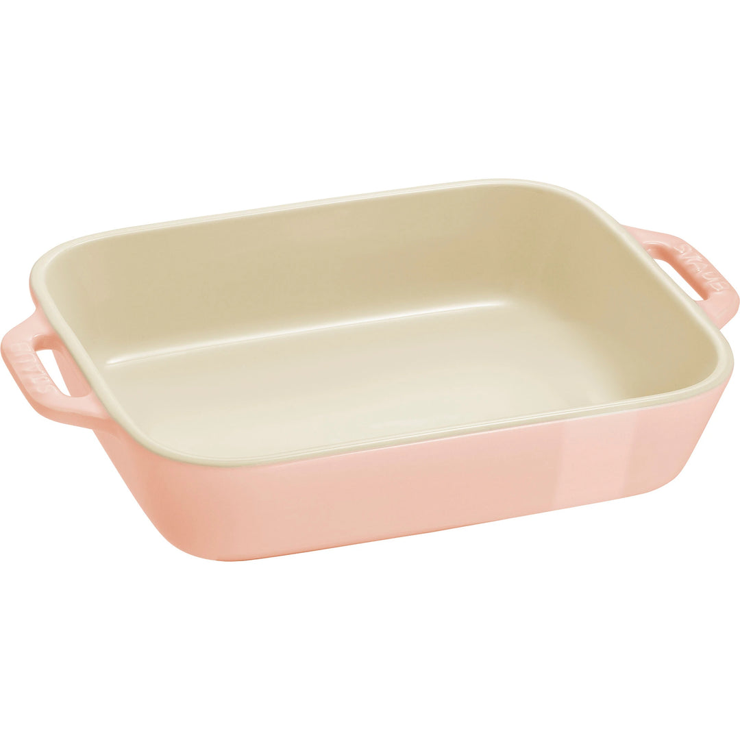 Ceramic 2-Pc Rectangular Baking Dish Set Macaron Pastel