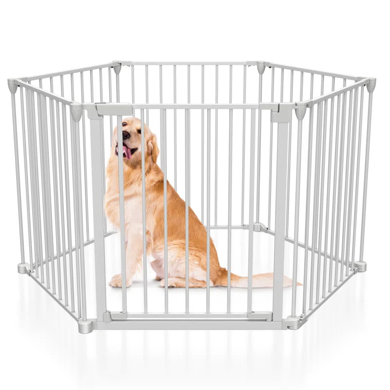 Dehlani Extra Wide Baby Gate Dog Gate for House Stairs Doorways Fireplace