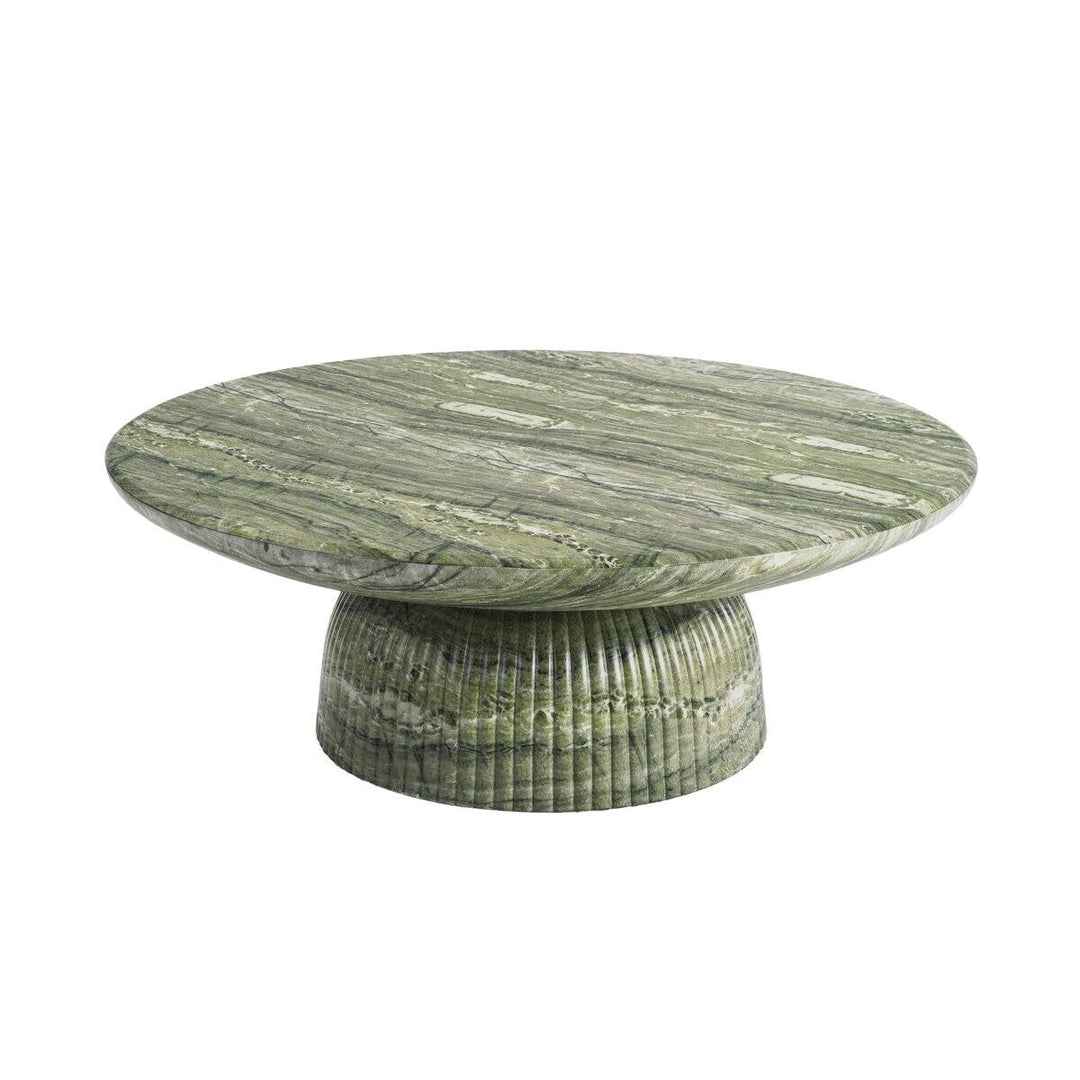 Maddox Single round Coffee Table Stone Marble Effect