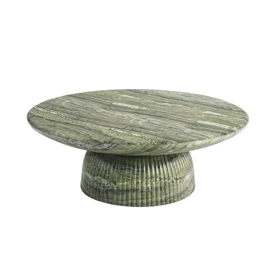 Maddox Single round Coffee Table Stone Marble Effect