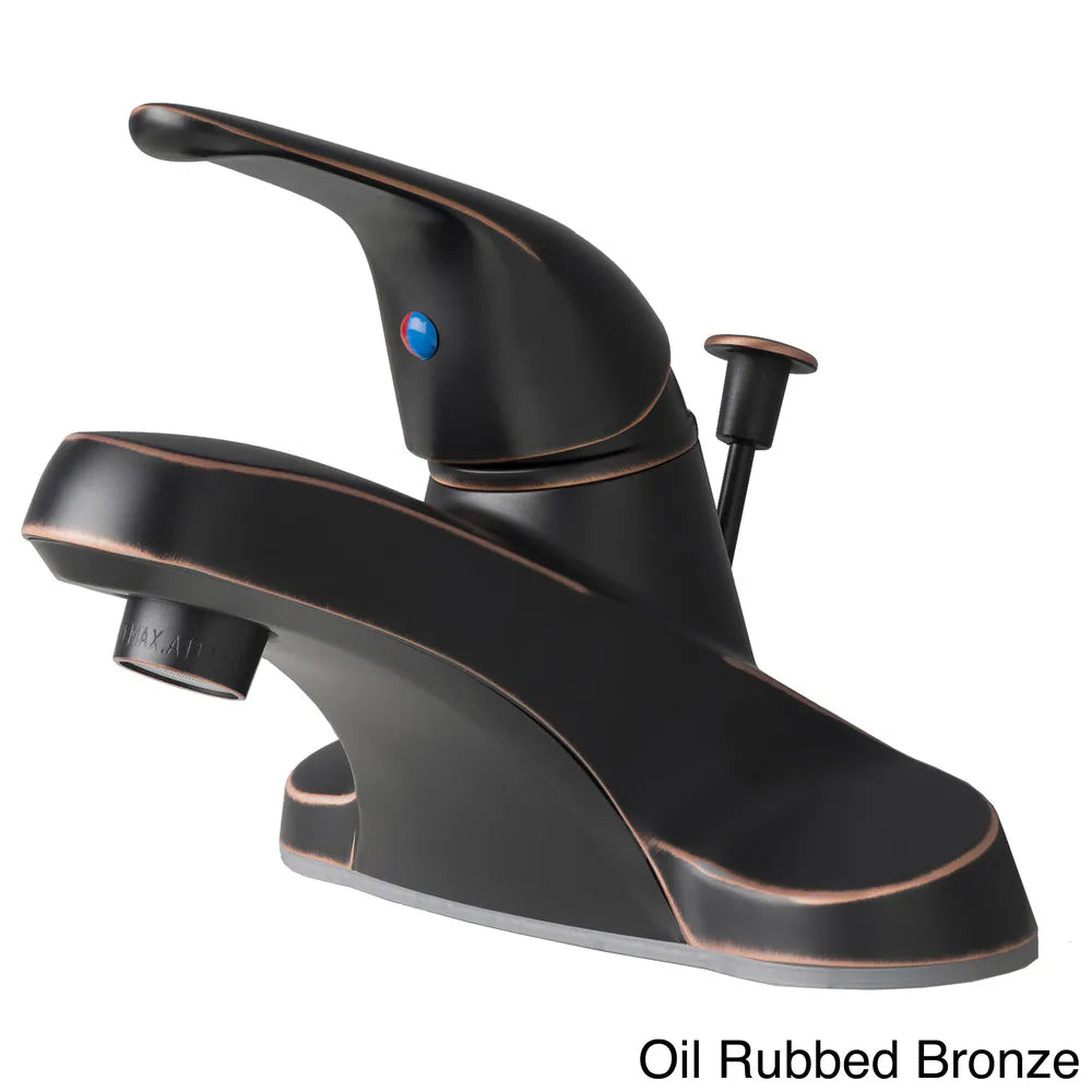 Classic Single Handle Centerset Lavatory Faucet with Pop-Up Drain Assembly