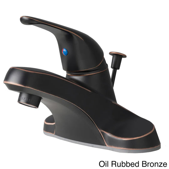 Classic Single Handle Centerset Lavatory Faucet with Pop-Up Drain Assembly