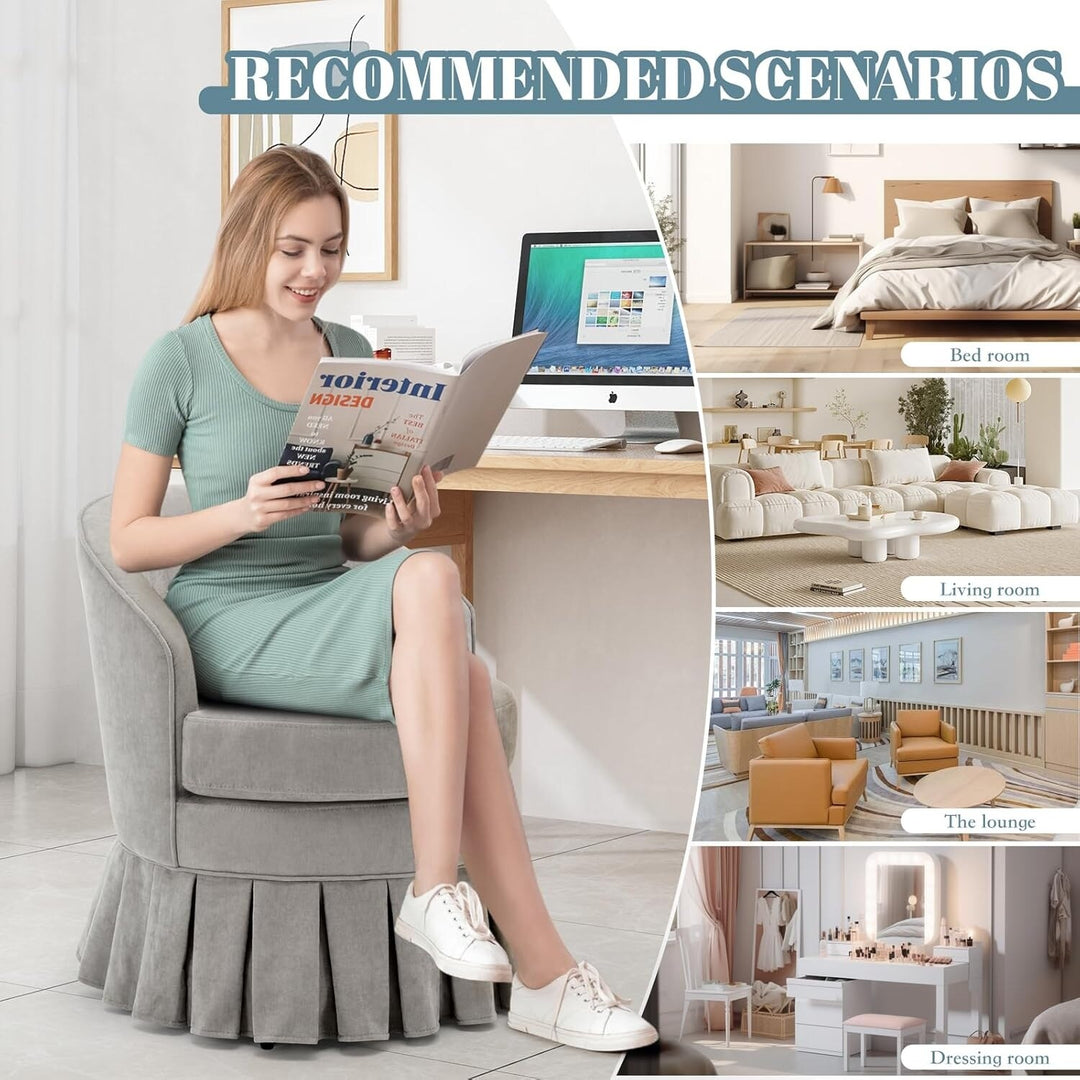 Mid-Century Armchair, Cozy Makeup Chair, Comfy Chair