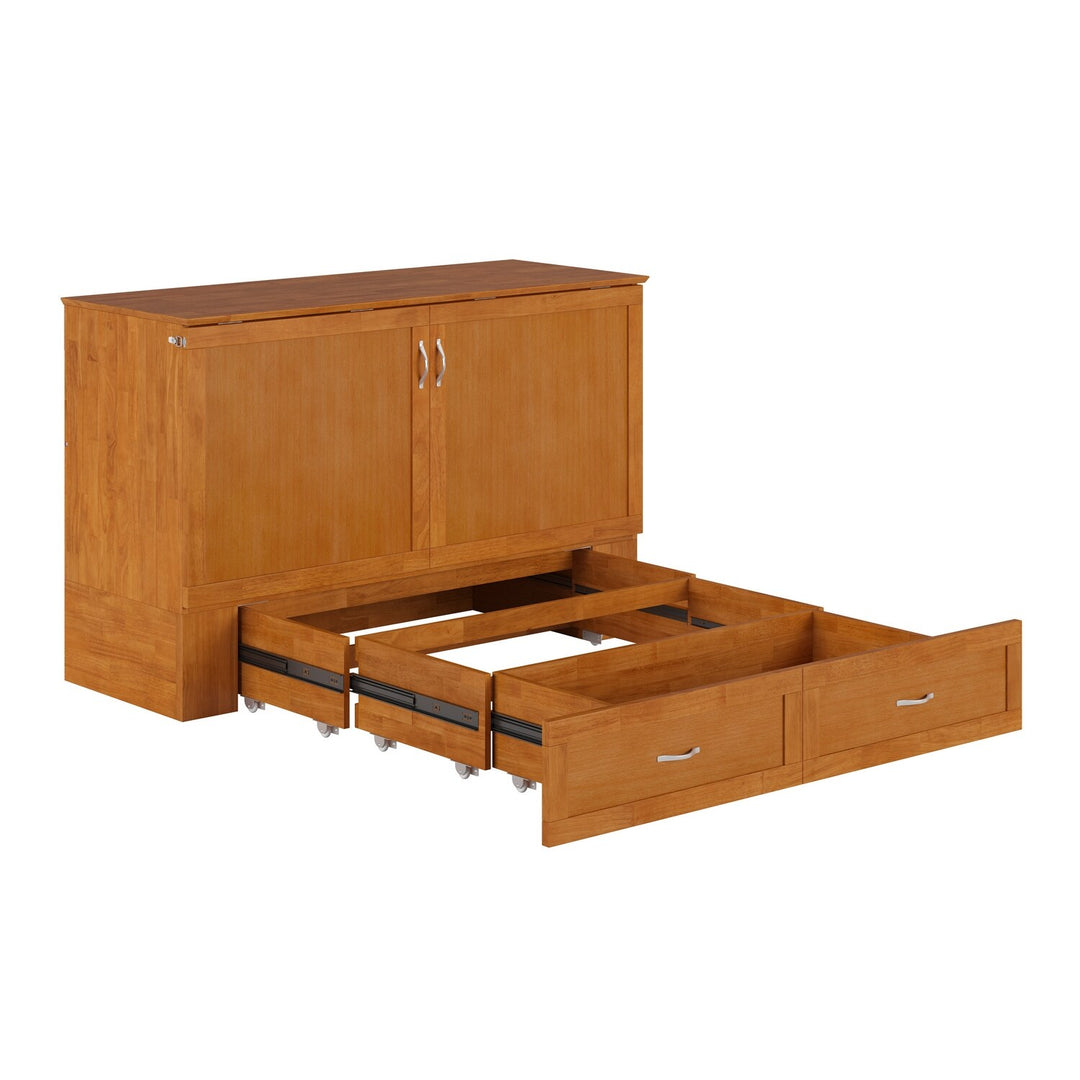 Hamilton Murphy Bed Chest with Mattress and Storage Drawer