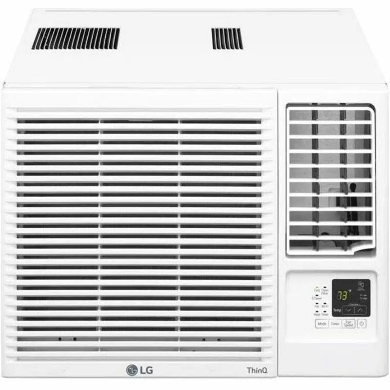 115-Volt Window Air Conditioner with Cool, Heat and Wi-Fi Control in White