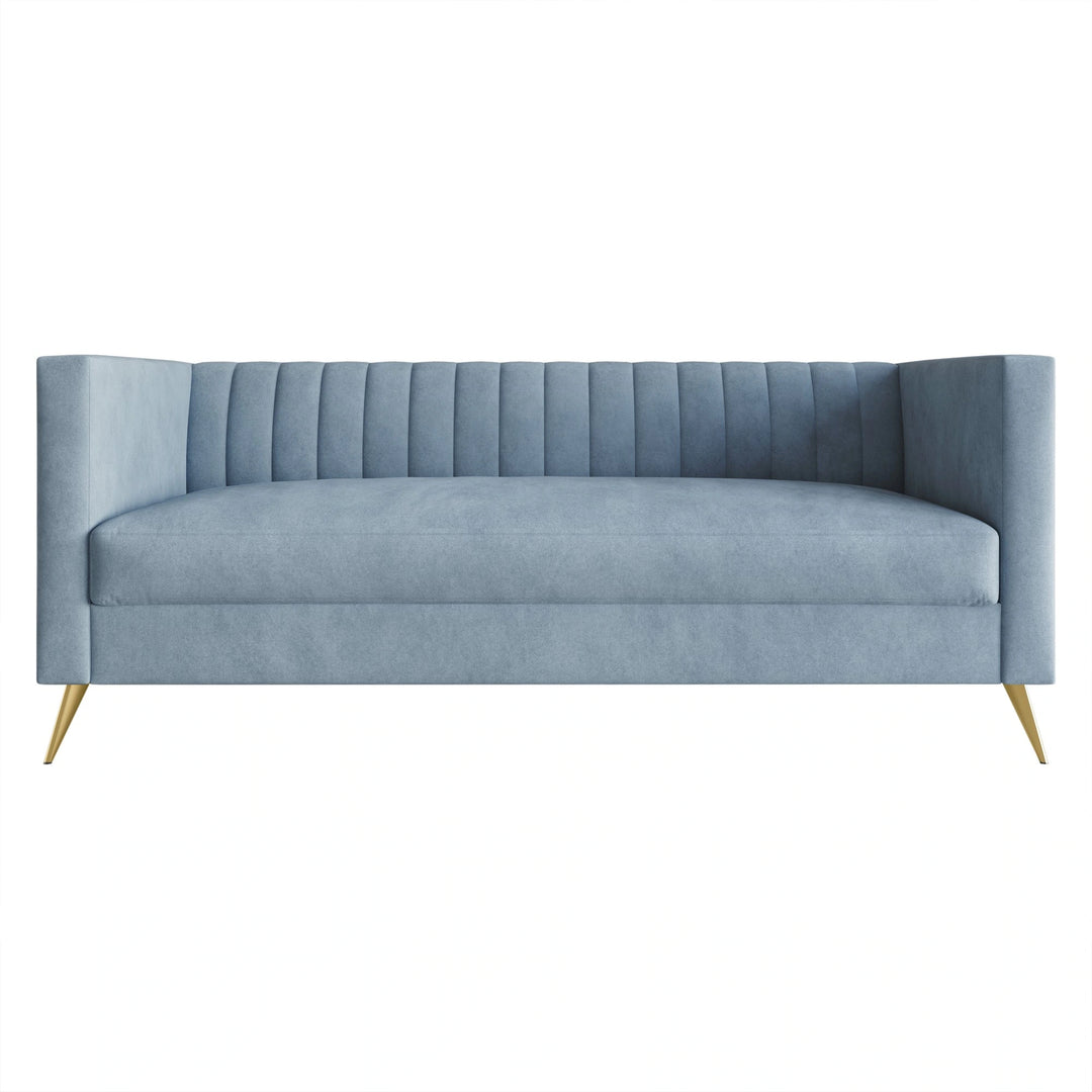 Clayfell Weiss Velvet Square Arm Chair/ Loveseat/ Sofa