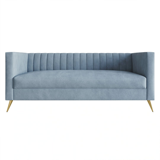 Clayfell Weiss Velvet Square Arm Chair/ Loveseat/ Sofa