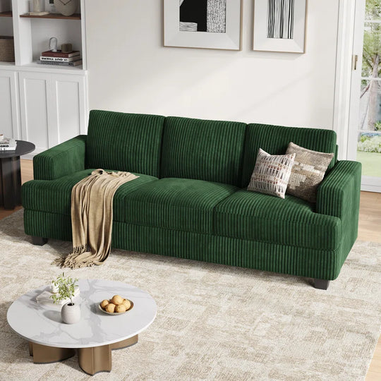89 Inch Sofa Couch, Fabric 3 Seater Sofa for Living Room Apartment Office