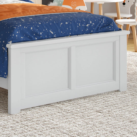 Charlotte Solid Wood Low Profile Platform Bed with Matching Footboard