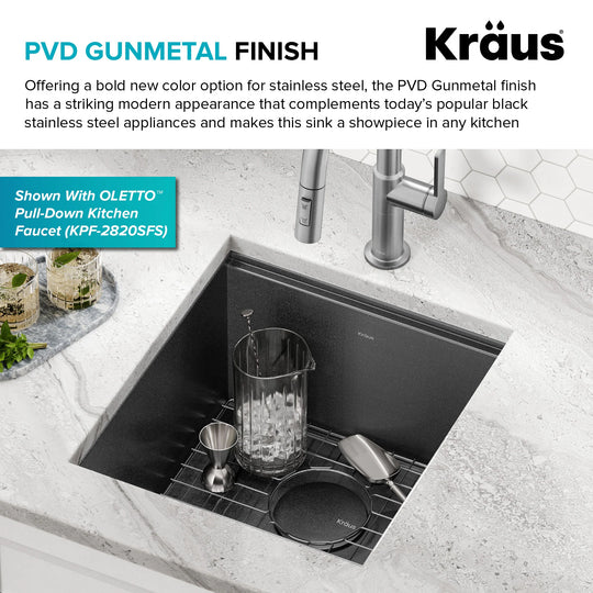 Kore Workstation Undermount Stainless Steel Kitchen Sink