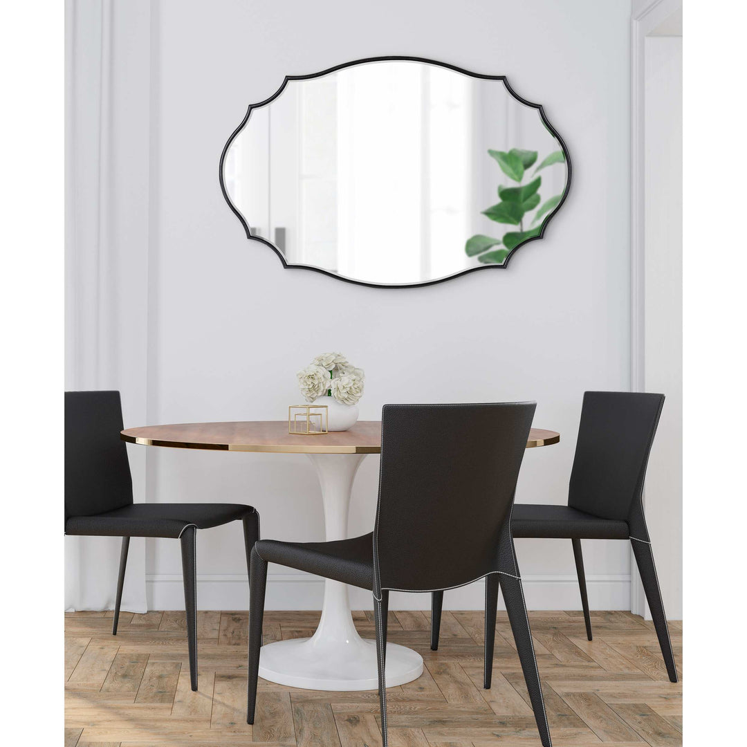 Leanna Scalloped Oval Wall Mirror