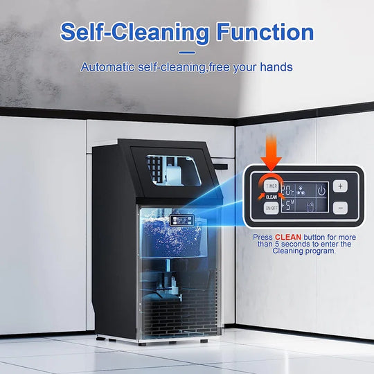 100 Lb. Daily Production Clear Ice Freestanding Ice Maker