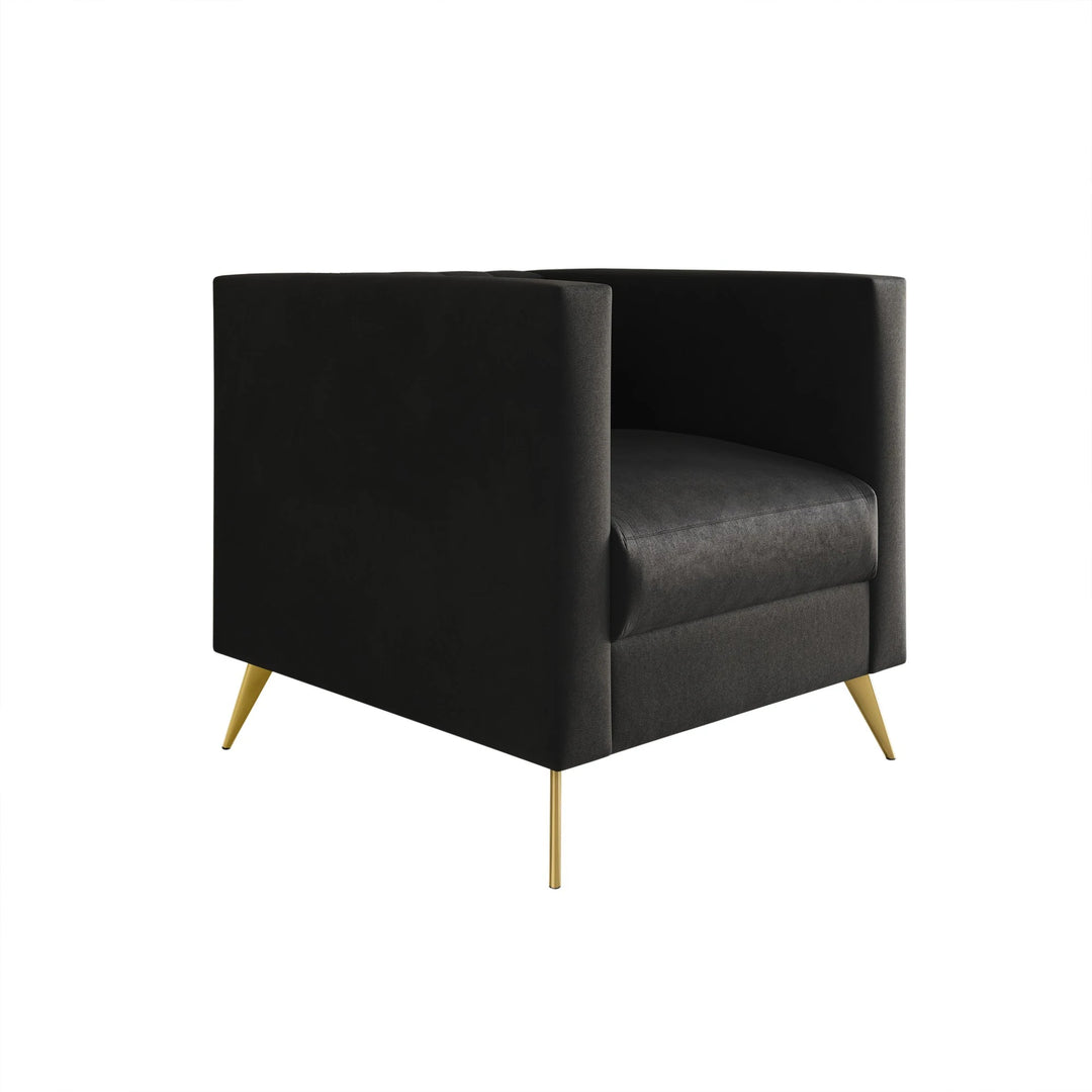 Clayfell Weiss Velvet Square Arm Chair/ Loveseat/ Sofa