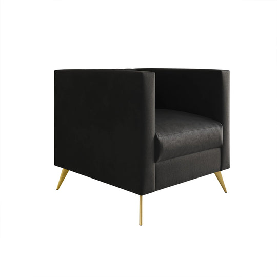 Clayfell Weiss Velvet Square Arm Chair/ Loveseat/ Sofa